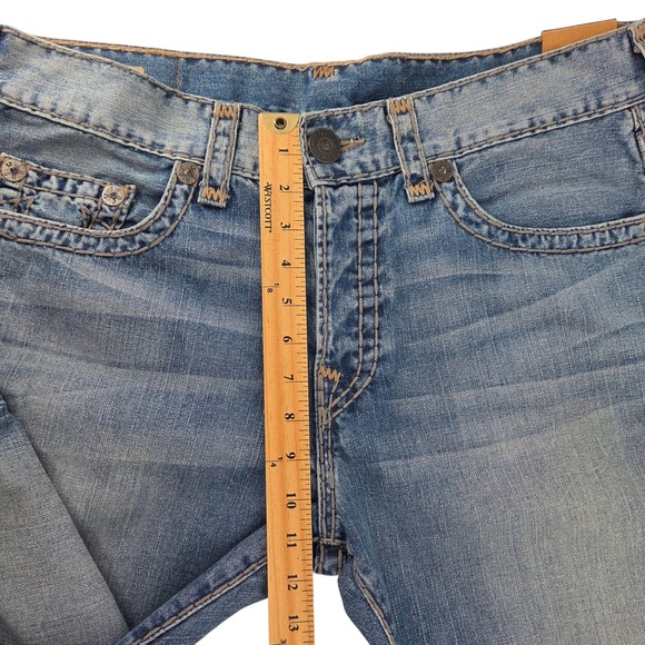 True Religion Dean Super T Modern Tapered Jeans No Flap Y2K Streetwear 33 - Picture 8 of 12